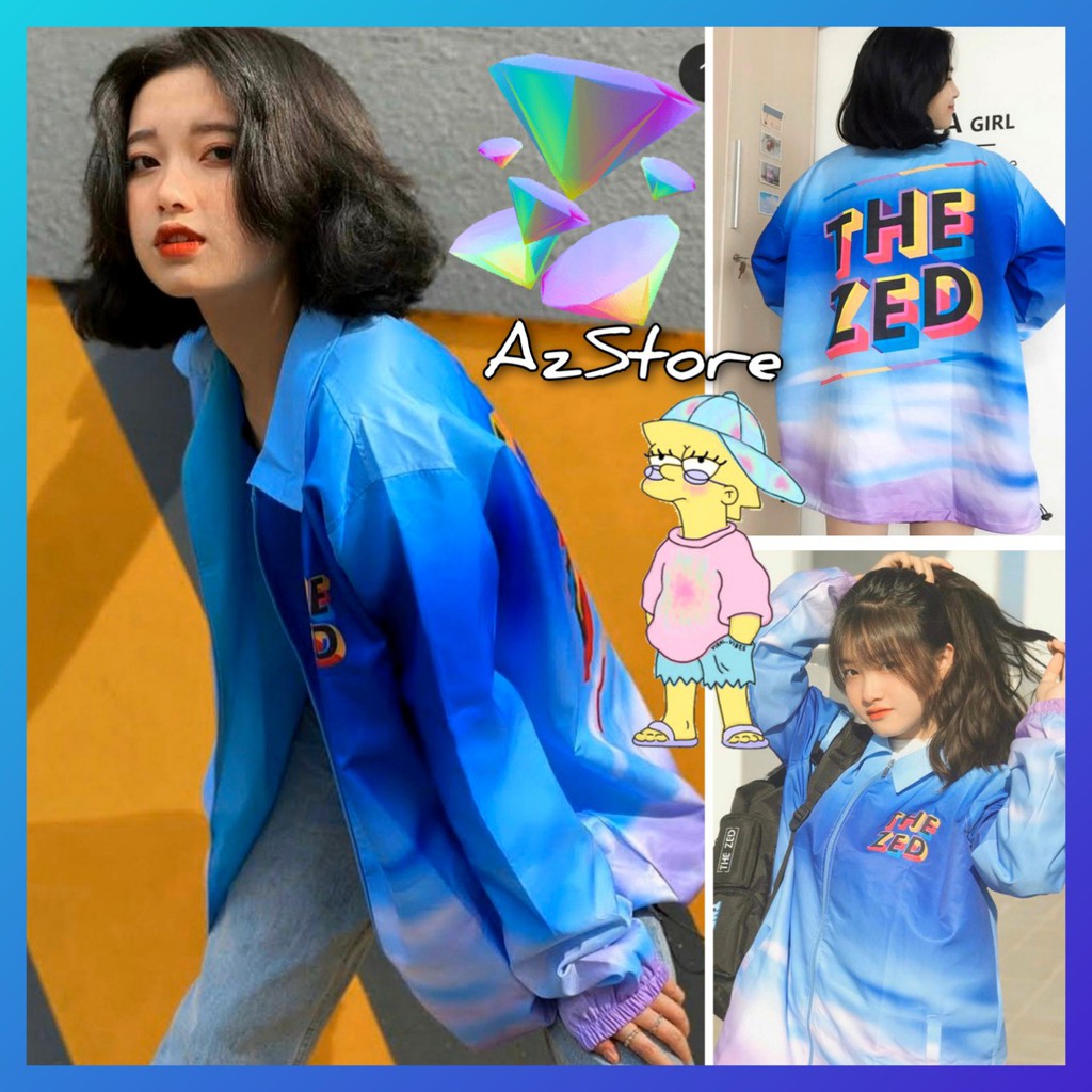 [Mã WASTUP giảm 10% tối đa 30K đơn 99K] 👫𝗟𝗼𝗮̣𝗶 𝗱𝗮̀𝘆🌿 áO Khoác Gió Loang Màu In THE ZED (MỚI) | BigBuy360 - bigbuy360.vn