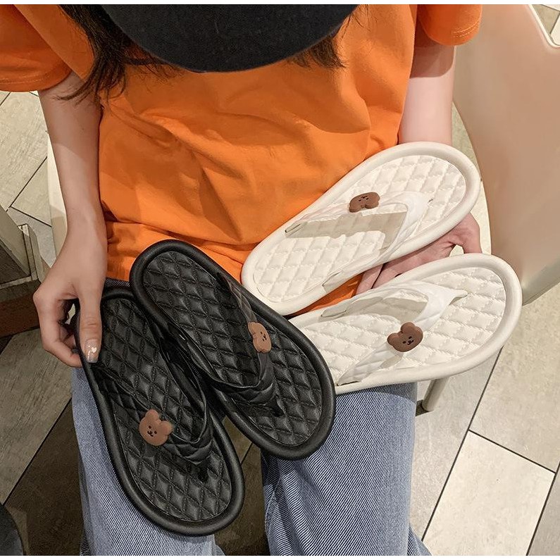 JY209 - Dép xỏ ngón gấu mềm đáng yêu