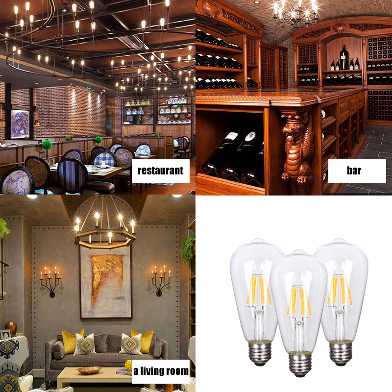 Bóng Đèn Cổ Điển St64 4w 6w 8w 12w Led E27