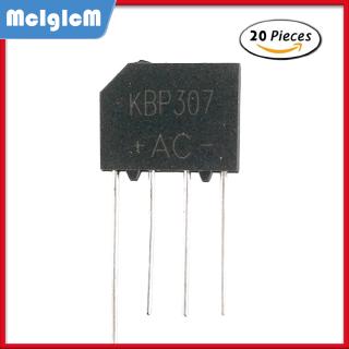 Set 20 con diode 3A 1000V kbp307