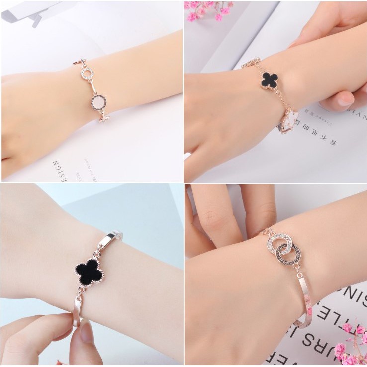 Vòng tay SKMEI 8881 chất liệu bạc phối pha lê zircon sang trọng thời trang Hàn Quốc | BigBuy360 - bigbuy360.vn