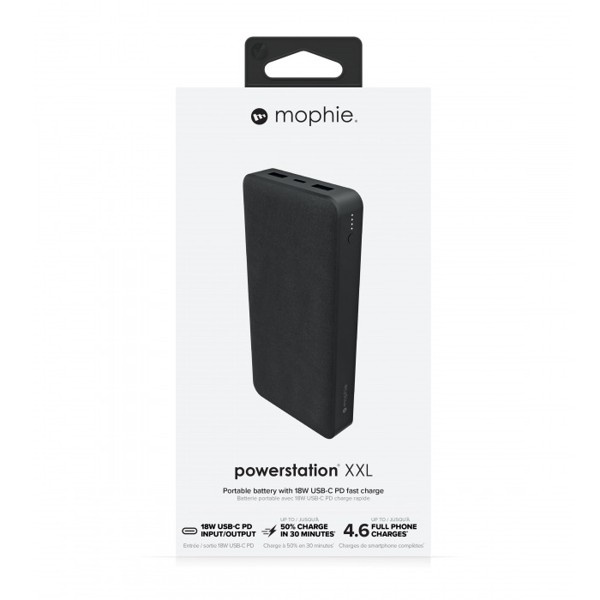 Pin dự phòng Mophie Powerstation with PD (fabric) 20.000mAh [CHÍNH HÃNG PHÂN PHỐI VN, BẢO HÀNH 24 THÁNG]