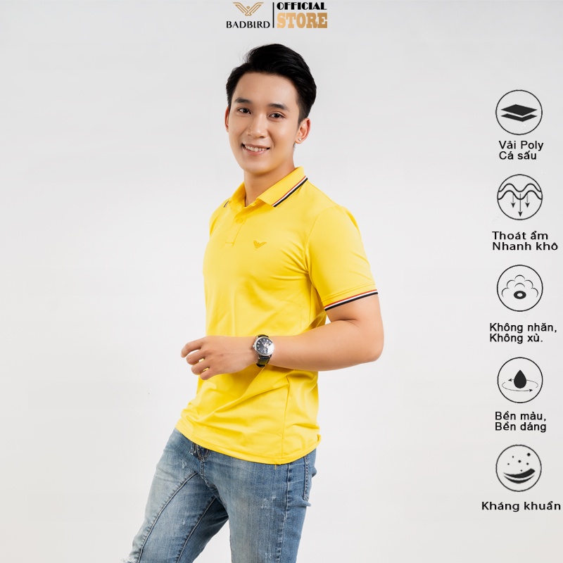 [NEW] Áo Polo Nam BADBIRD, Áo phông có cổ basic chất poly cá sấu form dáng trẻ trung, đa màu sắc, Thương hiệu Việt.