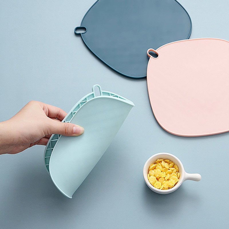 Tấm lót nồi HOUSEEKER bằng silicon cách nhiệt chống trượt phong cách Bắc Âu