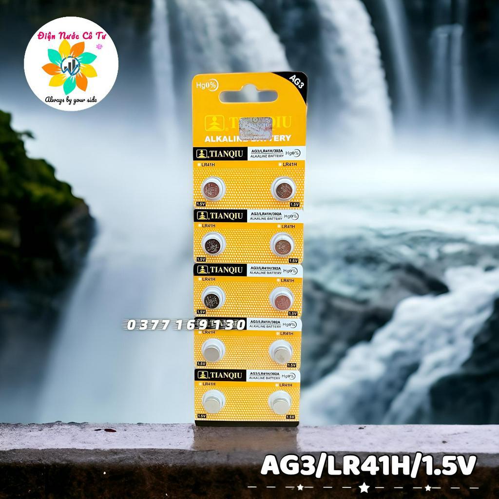 1 vĩ 10 viên pin cúc áo các loại AG13 LR44H/AG1 LR621H/ AG3 LR41H/ AG10 LR1130H
