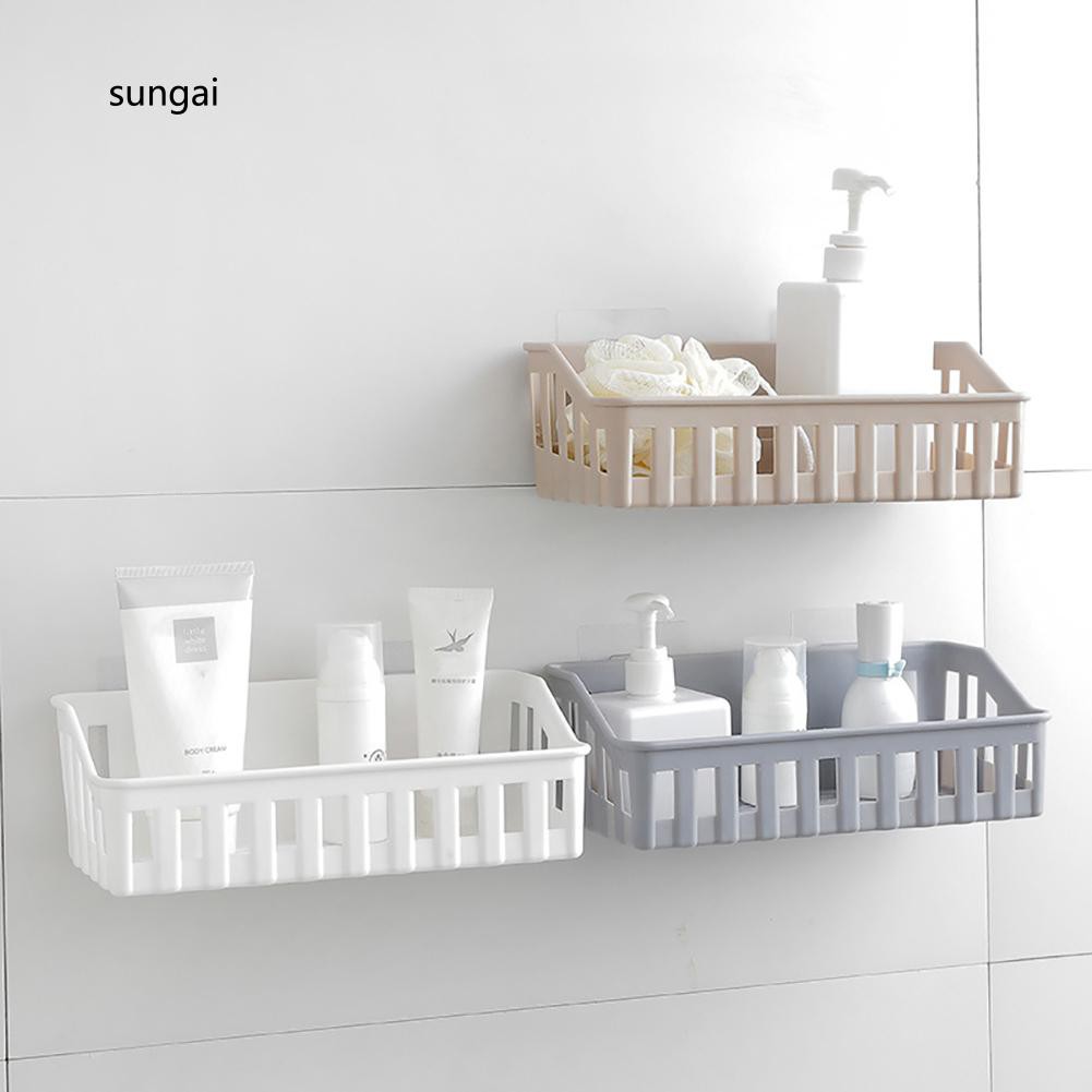 Giá để đồ treo tường nhà tắm làm bằng nhựa PP kích thước 26.5cm x 12cm x 13cm tiện dụng | BigBuy360 - bigbuy360.vn