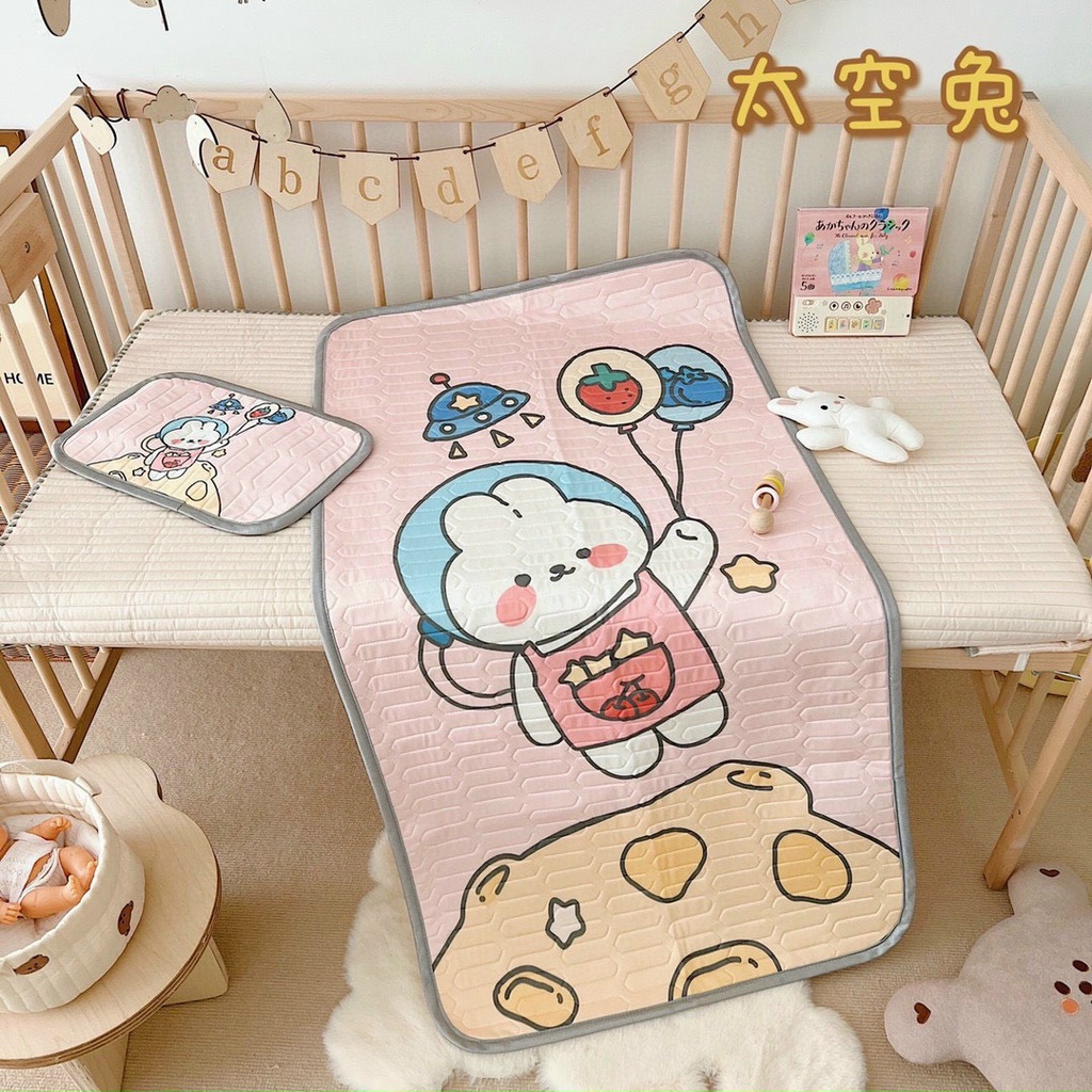 Chiếu điều hoà cao su non 3D cho bé kèm gối - kích thước 120cm x 60cm
