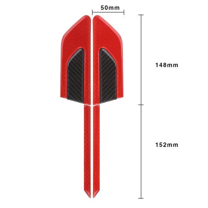 Bộ 2 mang cá phản quang dán xe ô tô MC028