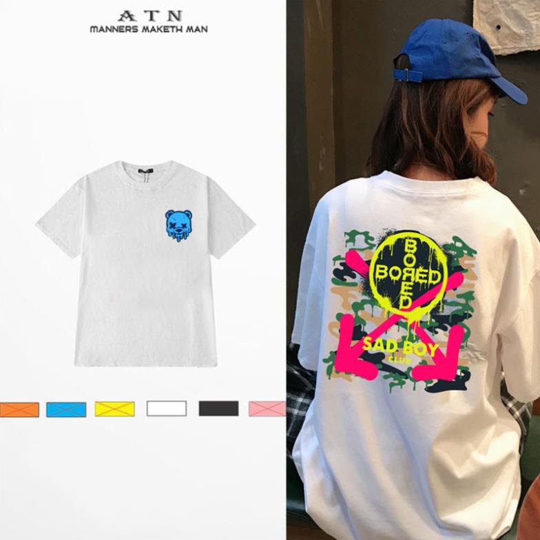 Áo thun unisex nam nữ Form rộng tay lỡ hoa văn siêu chất - áo phông in hình đẹp ATN_ store