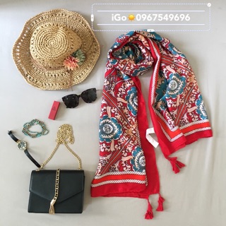 Khăn du lịch khăn đi biển boho S31810 có ảnh thật