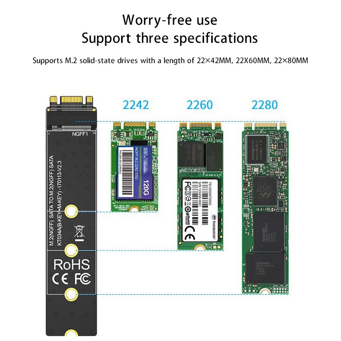 Thẻ Chuyển Đổi Maiwo Kt034A M.2 (Ngff) Sata Channel Ssd | BigBuy360 - bigbuy360.vn