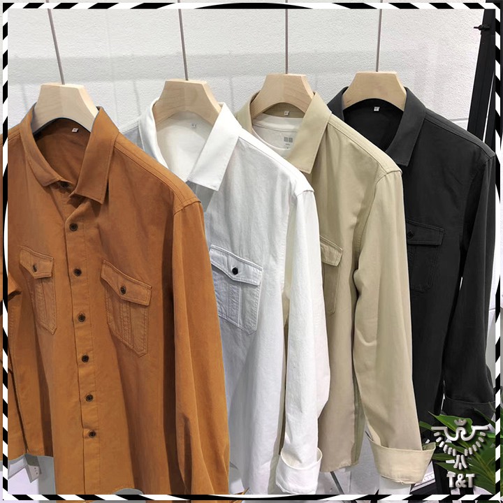 Áo sơ mi nam chất đũi xước phong cách trẻ trung đẹp SM03