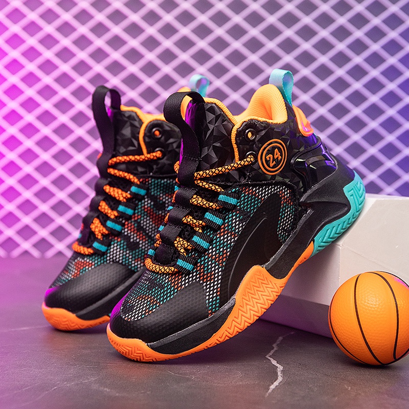 Giày Thể Thao Bóng Rổ Thoáng Khí Thời Trang Năng Động Dành Cho Trẻ