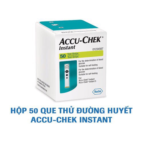 Que Thử Đường Huyết Accu-Chek Instant 50 que - instant