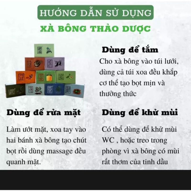Xà bông sinh dược tía tô. sp của HTX Sinh Dược . có check mã QR