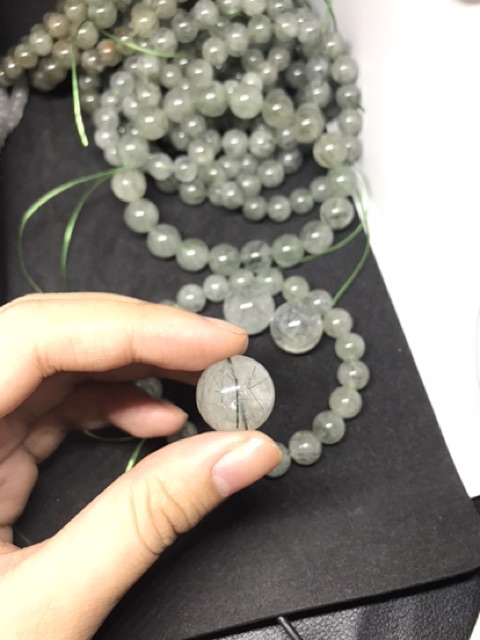Hạt đá tóc xanh dùng làm đồ HandMade, DIY