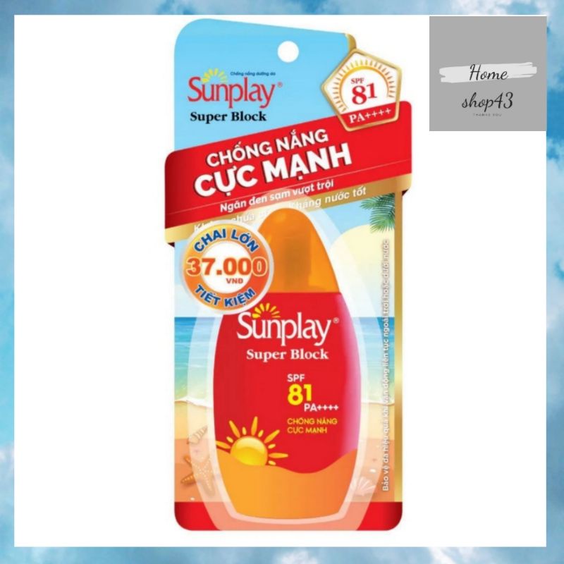 (Tuyp bự)Sữa Chống Nắng Cực Mạnh Sunplay Super Block SPF 81, PA++++ 70g