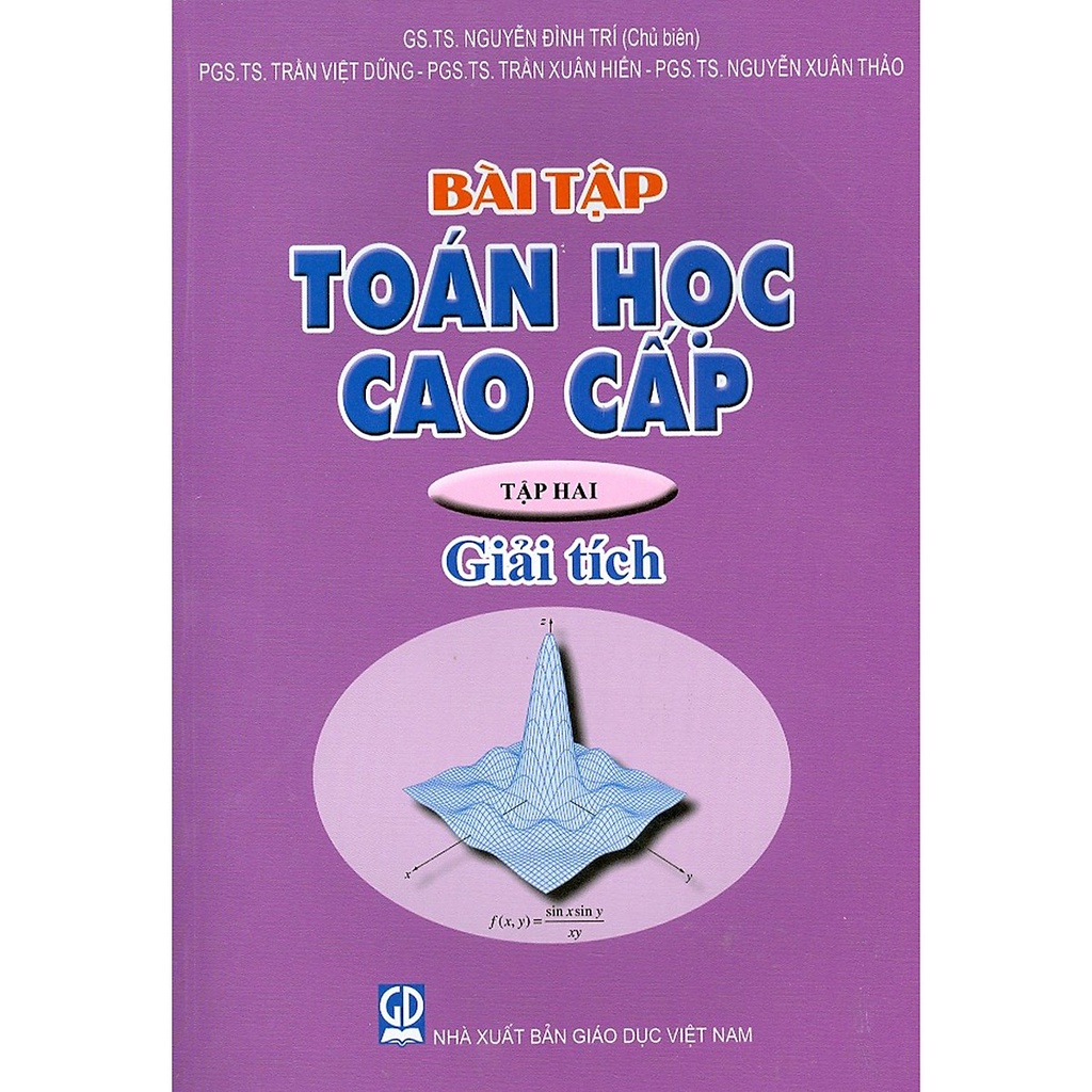 Sách - Combo Toán Học Cao Cấp Tập 2 + Bài Tập : Giải Tích