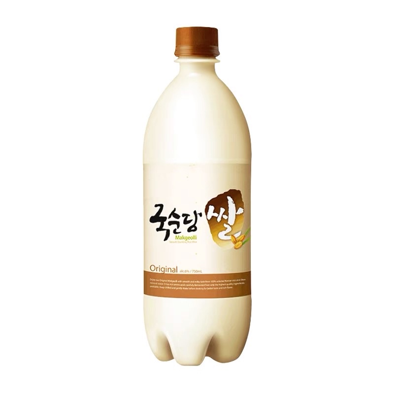 Soju Nước Gạo Lên Men Hàn Quốc Makgeolli Kook Soon Dang vị trái cây [Đào_Nho_Chuối_Truyền thống] chai thơm ngon dễ uống