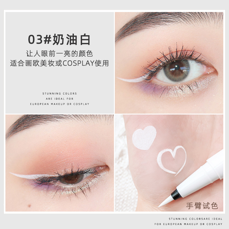 Bút Kẻ Mắt Dạng Lỏng Nhiều Màu Tùy Chọn Chống Nước Lâu Trôi Không Nhòe