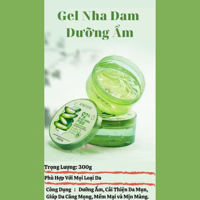 [NỘI ĐỊA] Gel Lô Hội Nha Đam 92% Tinh Chất Dưỡng Ẩm Làm Đẹp Da