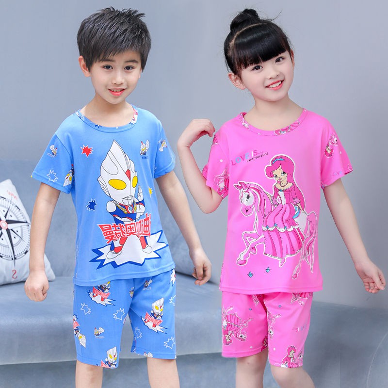 bộ đồ ngủ ngắn tay cho bé trai và gái