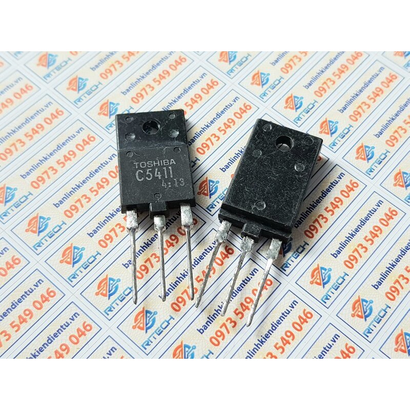 [Combo 10 chiếc] C5411 2SC5411 Transistor NPN 600V-14A TO-3P (tháo máy)