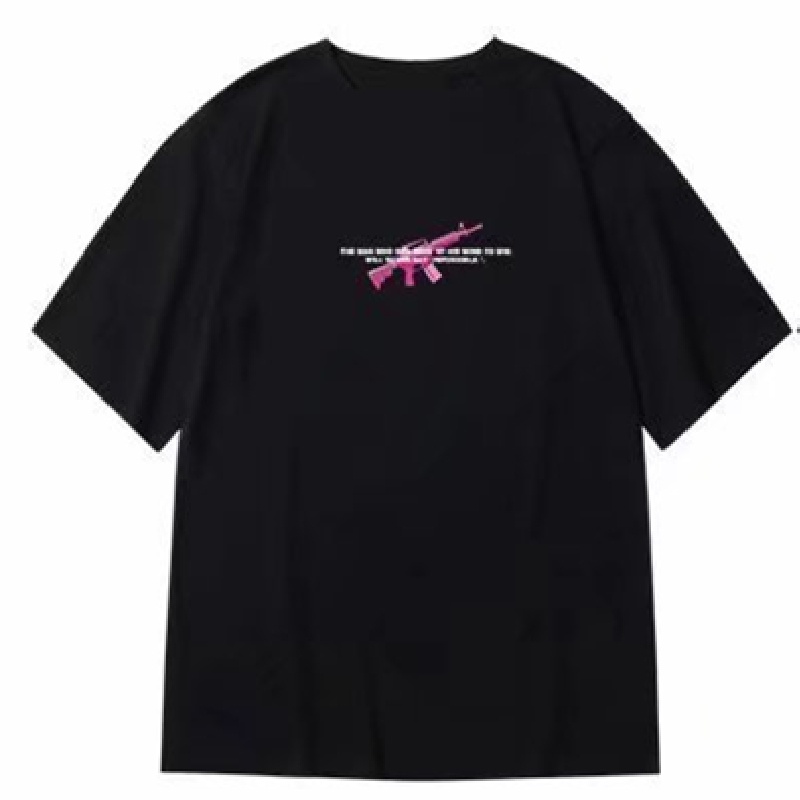 Áo Thun Mùa Hè Dáng Suông Cổ Thuyền Phong Cách Hong Kong In Họa Tiết Hoạt Hình Cho Nam Size M-8XL ​Áo Thun Ngắn Tay Oversize In Họa Tiết Gấu Xinh Xắn Theo Phong Cách unisex