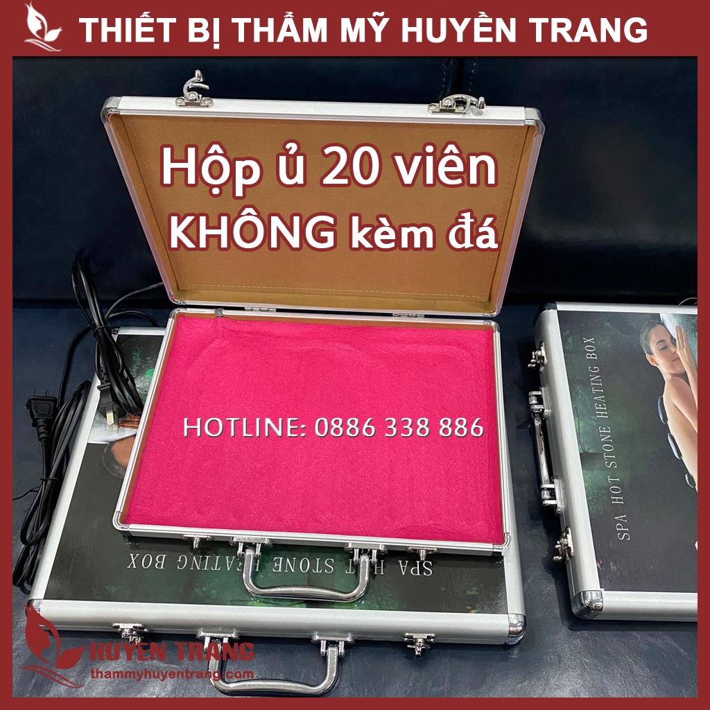 Đá Nóng Massage Body Có HỘP Ủ 16 Viên 20 Viên 28 Viên, Giữ Nóng Thay Nồi Hấp Đá Tiện Dụng Di Chuyển NANOCEE