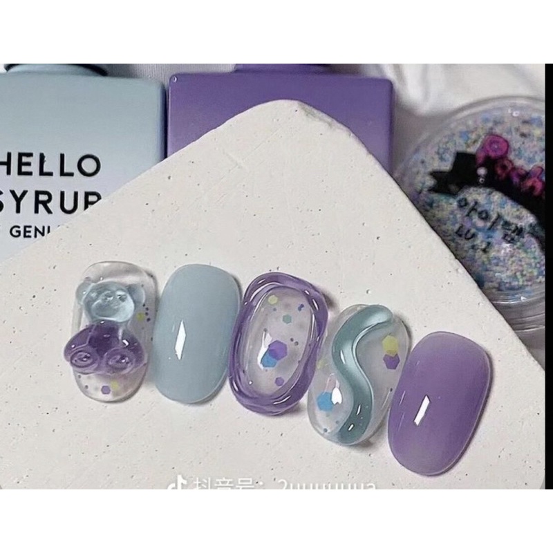 Nailbox ,10 móng úp thiết kế hoạ tiết siêu xinh.