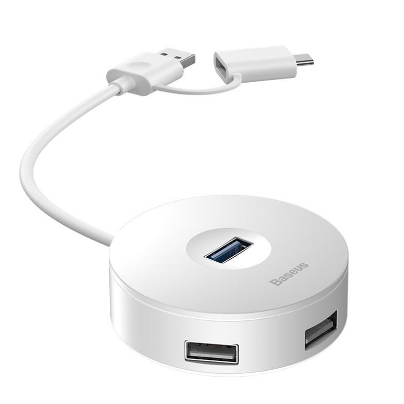 Hub chuyển đa năng Usb A/C Baseus Round Box HUB LV687