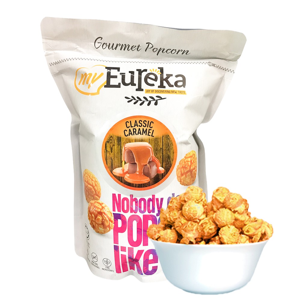 [ HÀNG NHẬP KHẨU] Bỏng ngô Eureka nhập khẩu Malaysia vị Classic Caramel (bịch 80g)