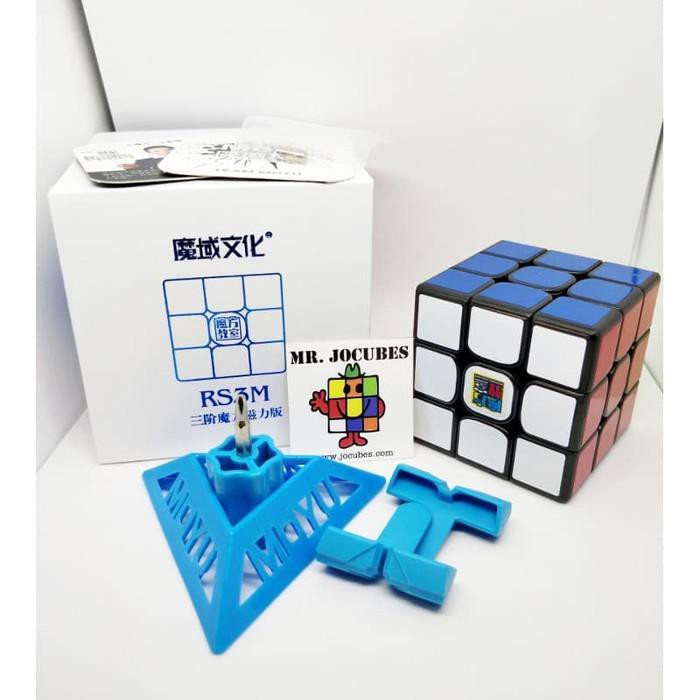 Khối Rubik 3x3 Moyu Mf3Rs3M Mf3 Rs3M Có Nam Châm Màu Đen