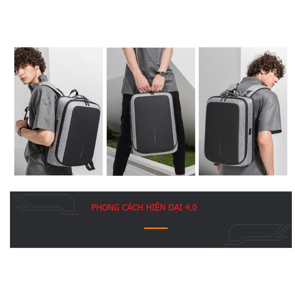 Balo nam thông minh đa chức năng thời trang cao cấp phong cách châu âu