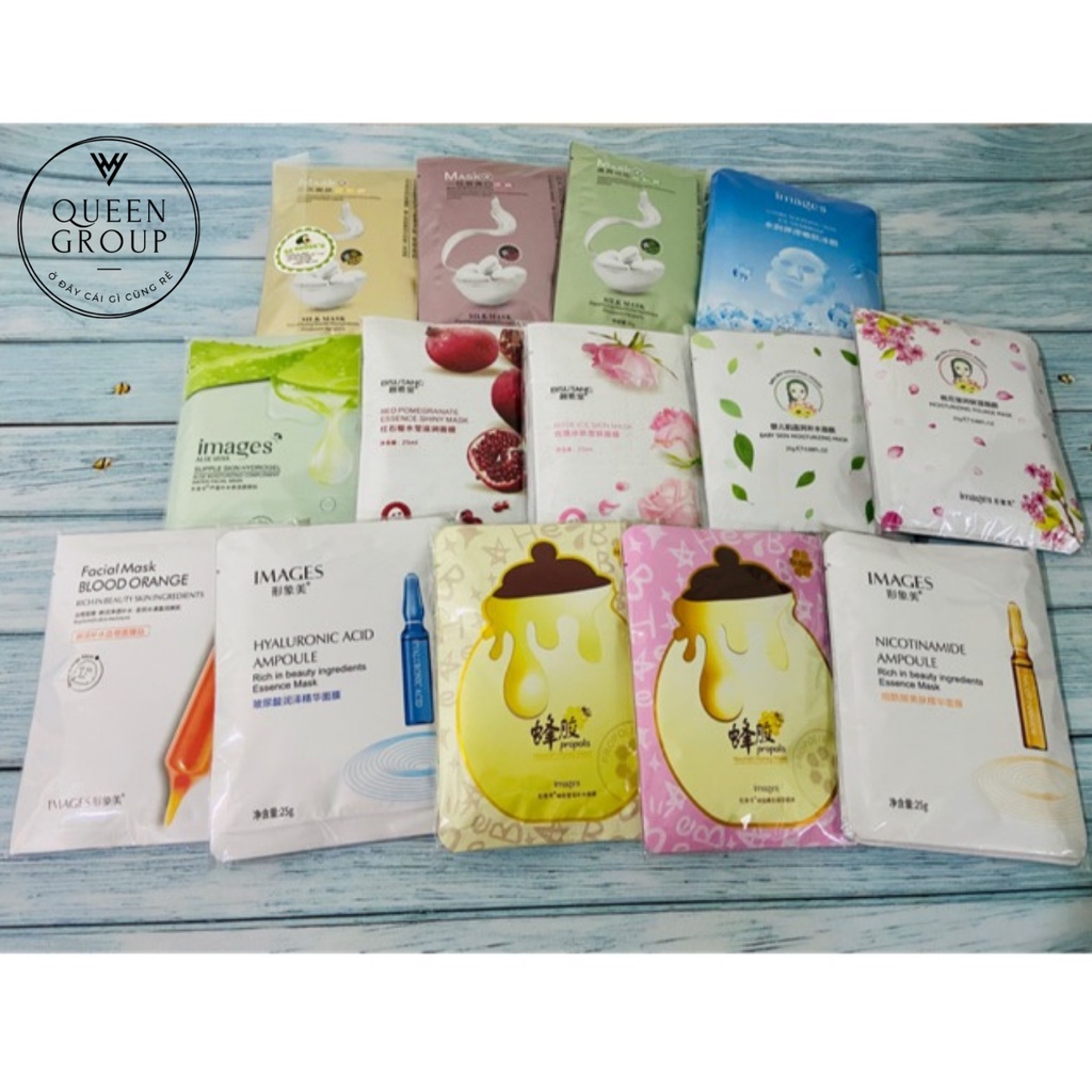 COMBO 10 Mặt Na Giấy Dưỡng Da Nhiều Loại Bioaqua, Images - Mask Nội Địa Trung Cao Cấp