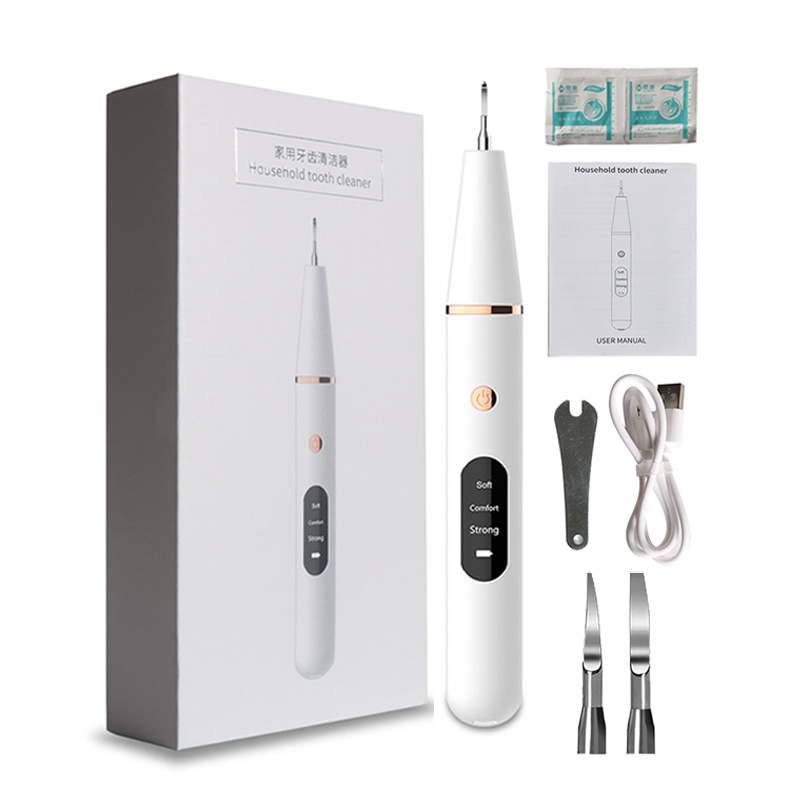 Thiết Bị Làm Sạch Răng Loại Bỏ Mảng Bám Bằng Sóng Âm Có Đèn LED