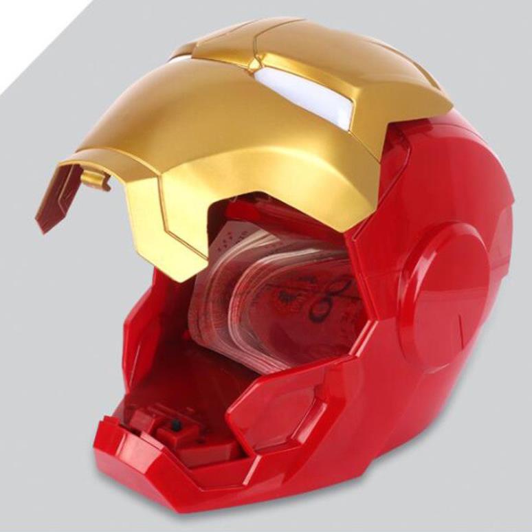 Két Đựng Tiền Mini - Két sắt Thông Minh Hình Siêu Anh Hùng Iron Man big size