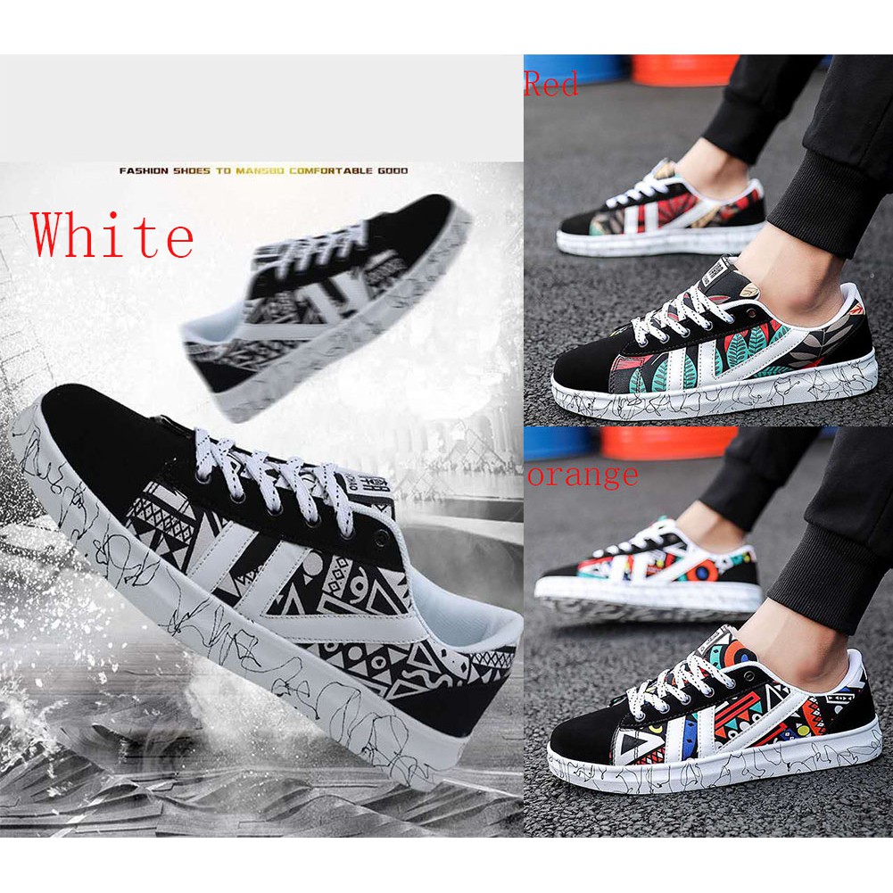 🔥🔥Giày thể thao Canvas họa tiết Graffiti cổ điển dành cho nam | BigBuy360 - bigbuy360.vn
