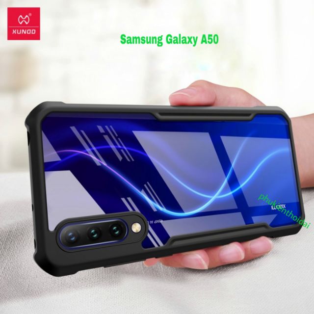 Ốp lưng Samsung Galaxy A50 hiệu Xundd chống sốc 2 mét mặt lưng trong viền dẻo chống ố vàng siêu đẹp