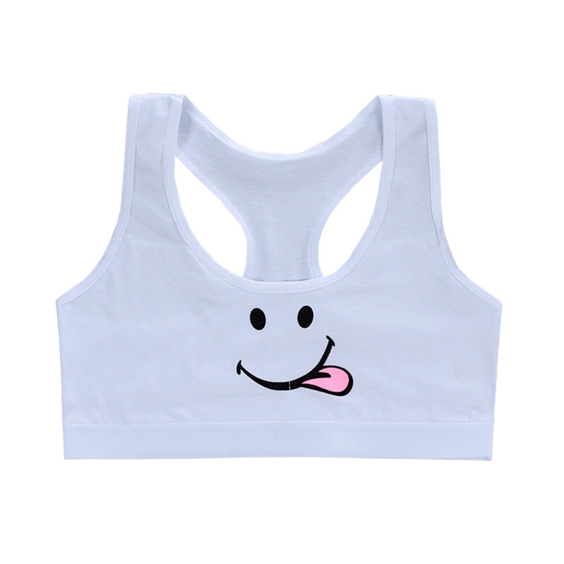 Haha Áo Ngực Thể Thao Bằng Cotton Thân Thiện Với Da Dành Cho Học Sinh Trung Học