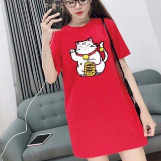 Đầm mèo may mắn- Đầm thần tài