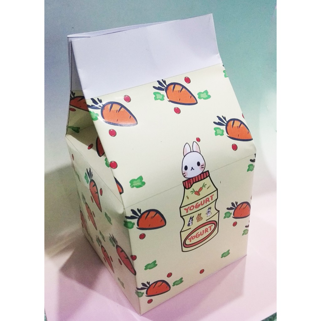 Hộp quà yakult HQSI21 hộp quà hộp sữa cute hộp dễ thương hoạt hình kpop 18*10*10cm