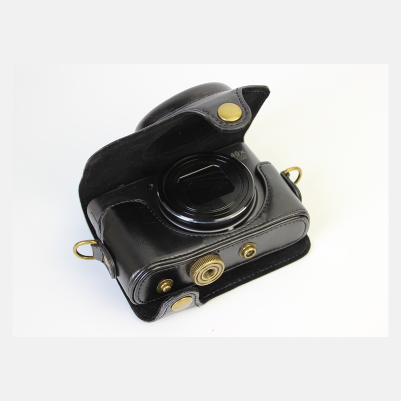 Bao Da PU Đựng Máy Ảnh Canon SX740 SX740HS SX720HS SX720 SX730HS SX730 Kèm Dây Đeo Vai