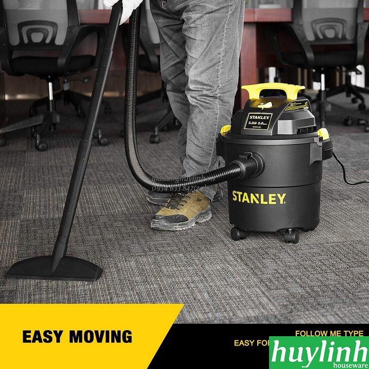 [Mã ELHA22 giảm 6% đơn 300K] Máy hút bụi công nghiệp khô và ướt Stanley SL19199P - 45 lít - 5.5HP