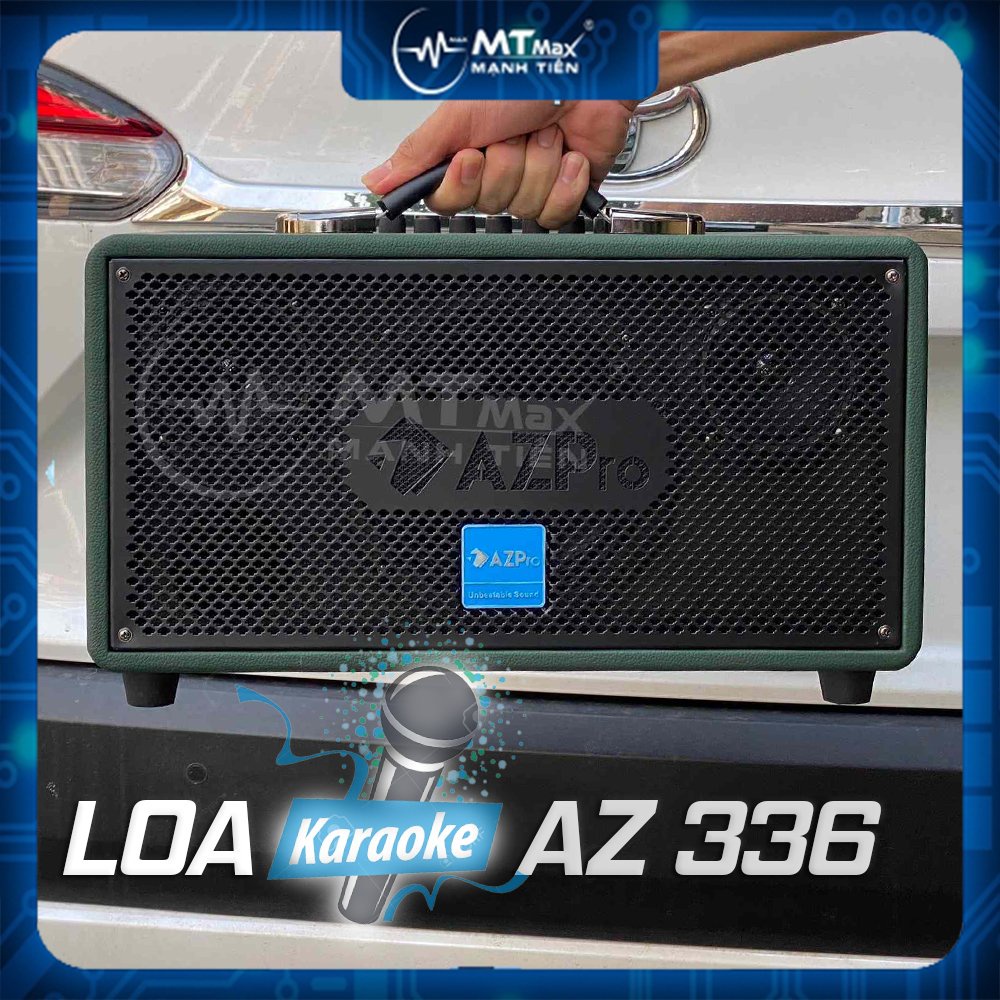 LOA KÉO karaoke AZPRO AZ- 336 chất lượng thiết kế mạnh mẽ vỏ gỗ bọ da tổng hợp, sang trọng
