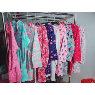 Váy cotton dài tay bé gái