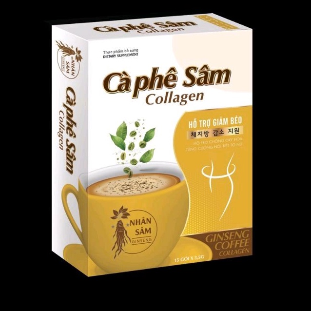 Cà Phê Sâm Colagen chống hấp thụ Calo hỗ trợ giảm cân
