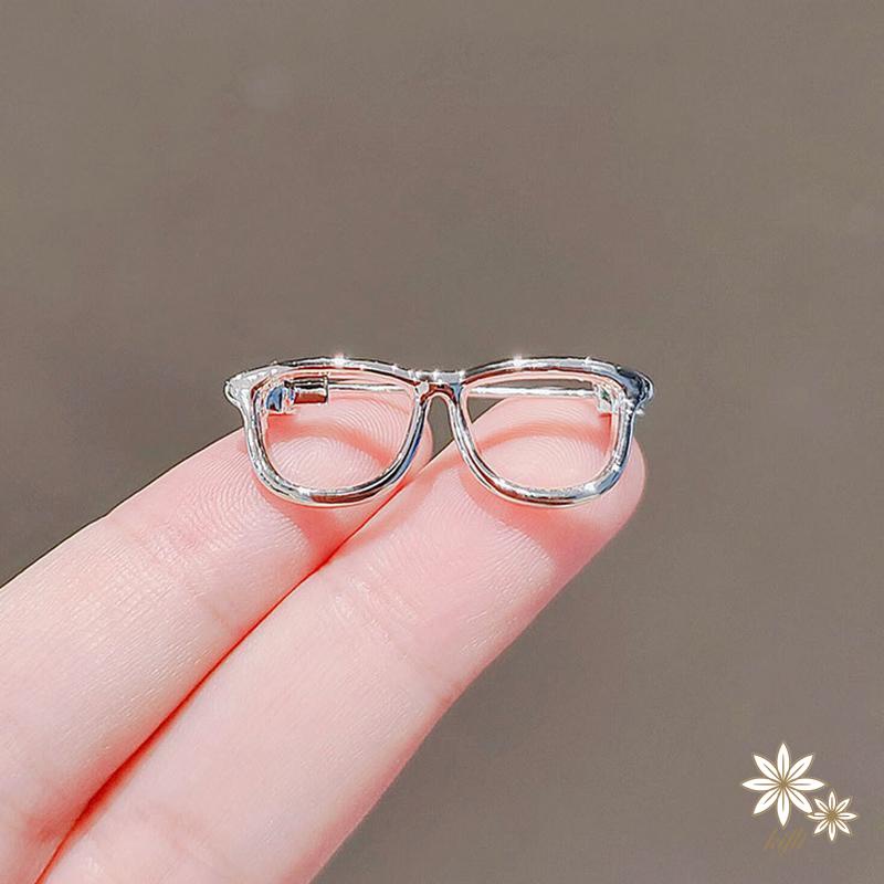 1 Ghim Cài Áo Hình Mắt Kính Bằng Hợp Kim Đơn Giản Thời Trang Dành Cho Cặp Đôi Joyeria Acero Inoxidable Mujer