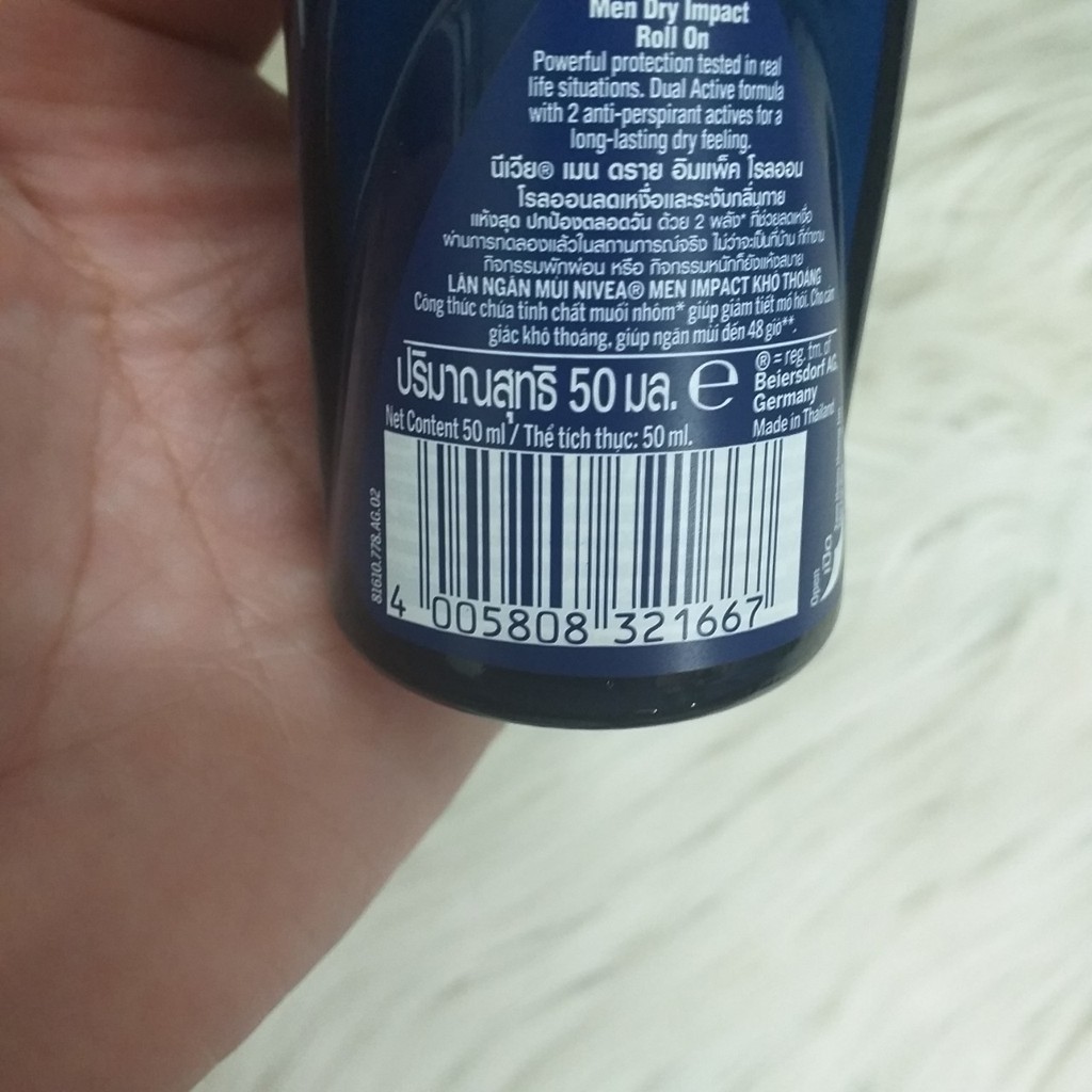 Lăn ngăn mùi NIVEA MEN khô thoáng (50ml)