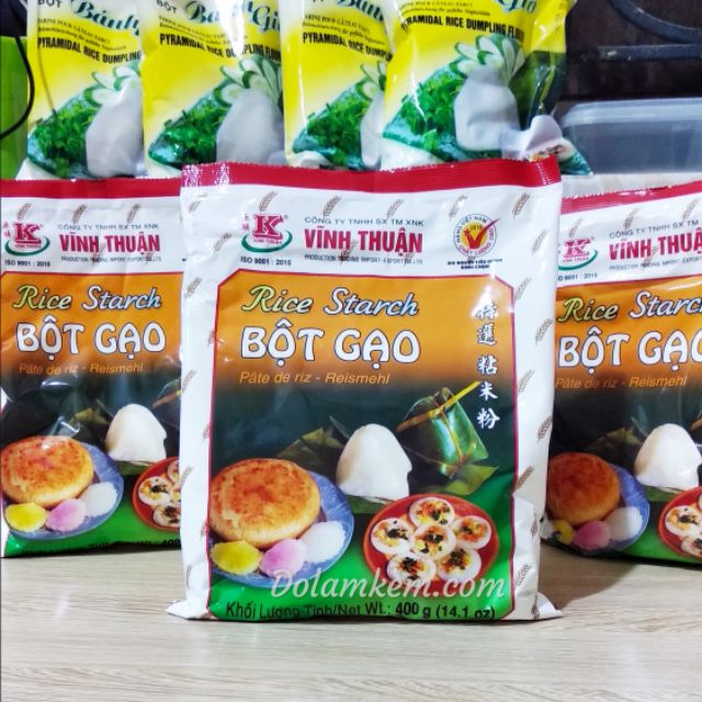 Bột Gạo Vĩnh Thuận 400g⚡SALE⚡ làm Bánh bò, bánh củ cải, bánh chuối, bánh bột, bánh cống...